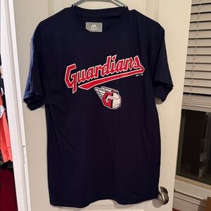 Majestic Navy Guardians Tee with Red and White Logo